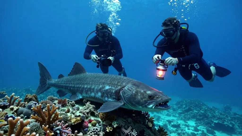 Scoperta shock: filmato un fossile vivente nascosto negli abissi indonesiani